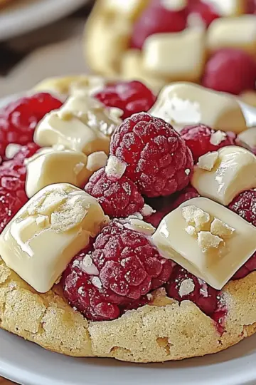 White Chocolate Raspberry Cookies