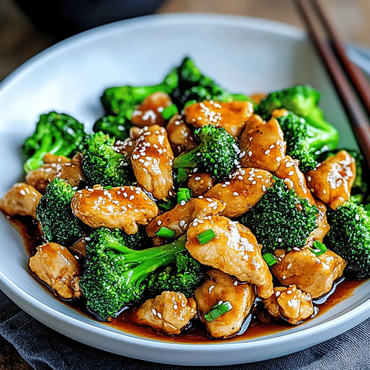 Chinese Chicken and Broccoli