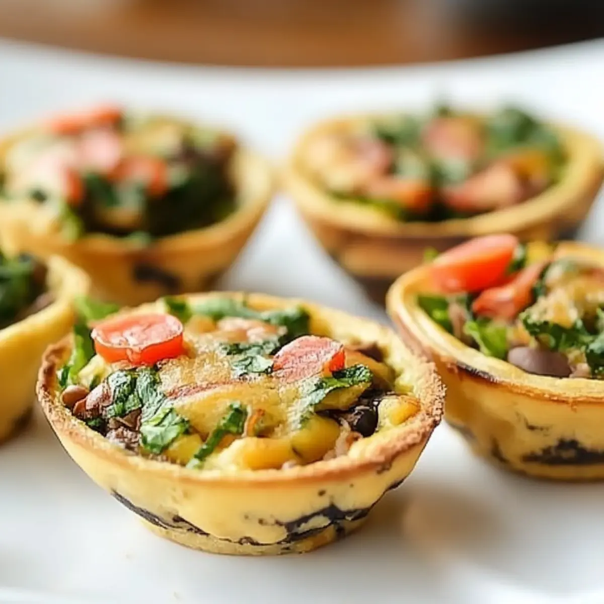 Baked Spinach Artichoke Bites