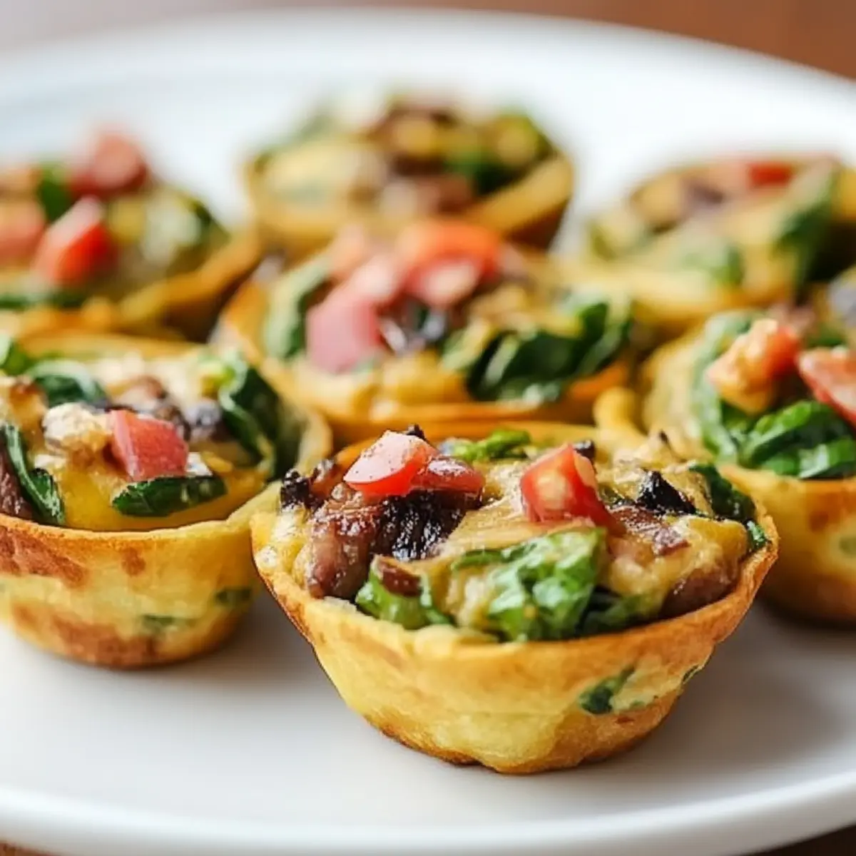 Baked Spinach Artichoke Bites