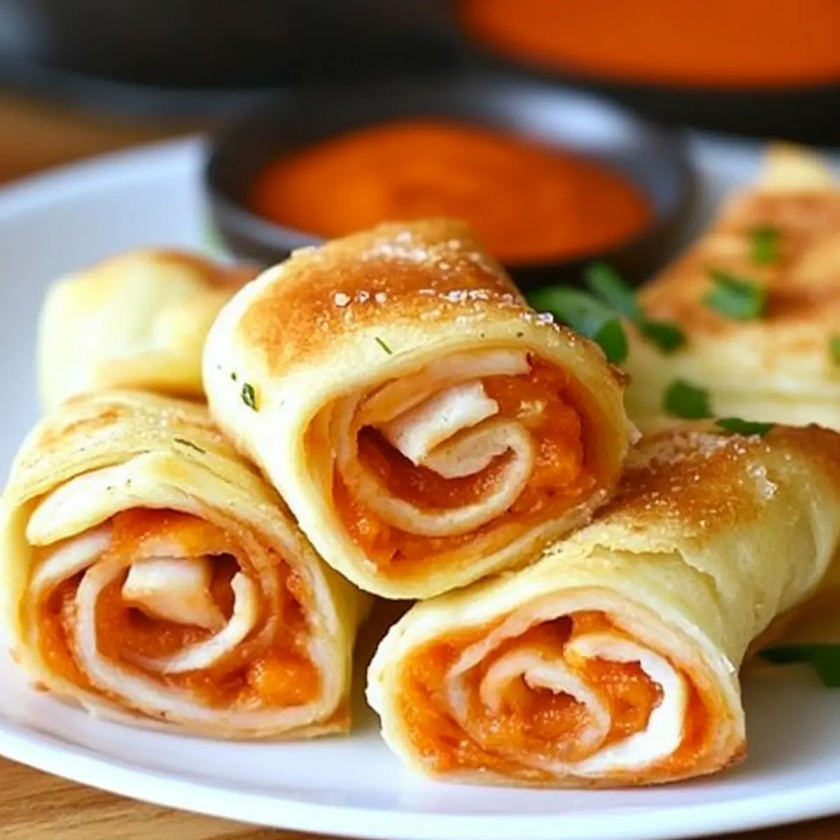 Buffalo Chicken Pinwheels