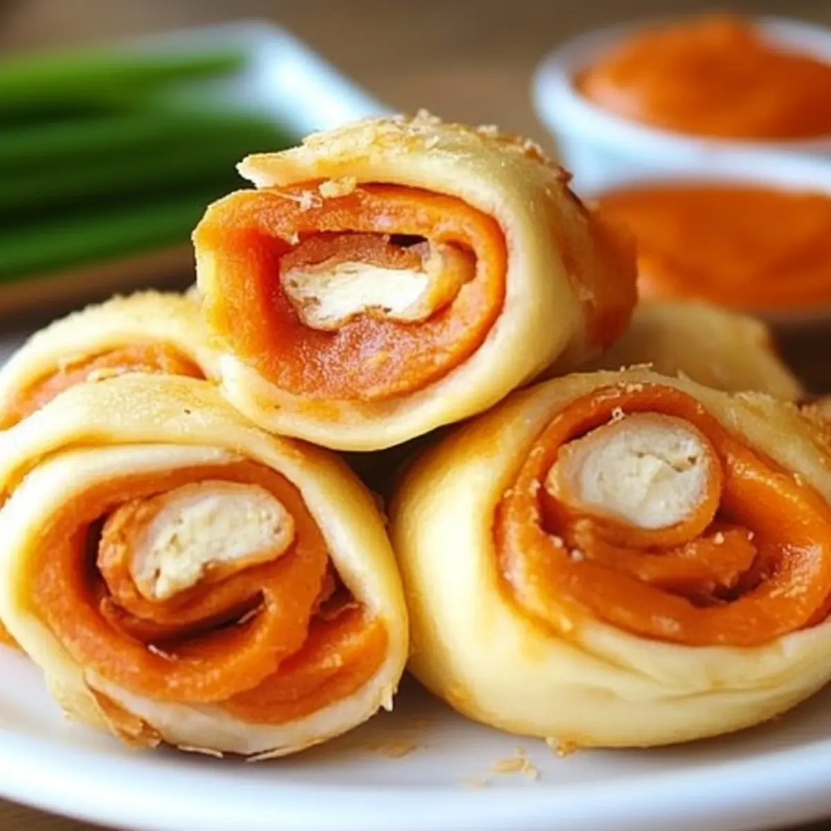 Buffalo Chicken Pinwheels