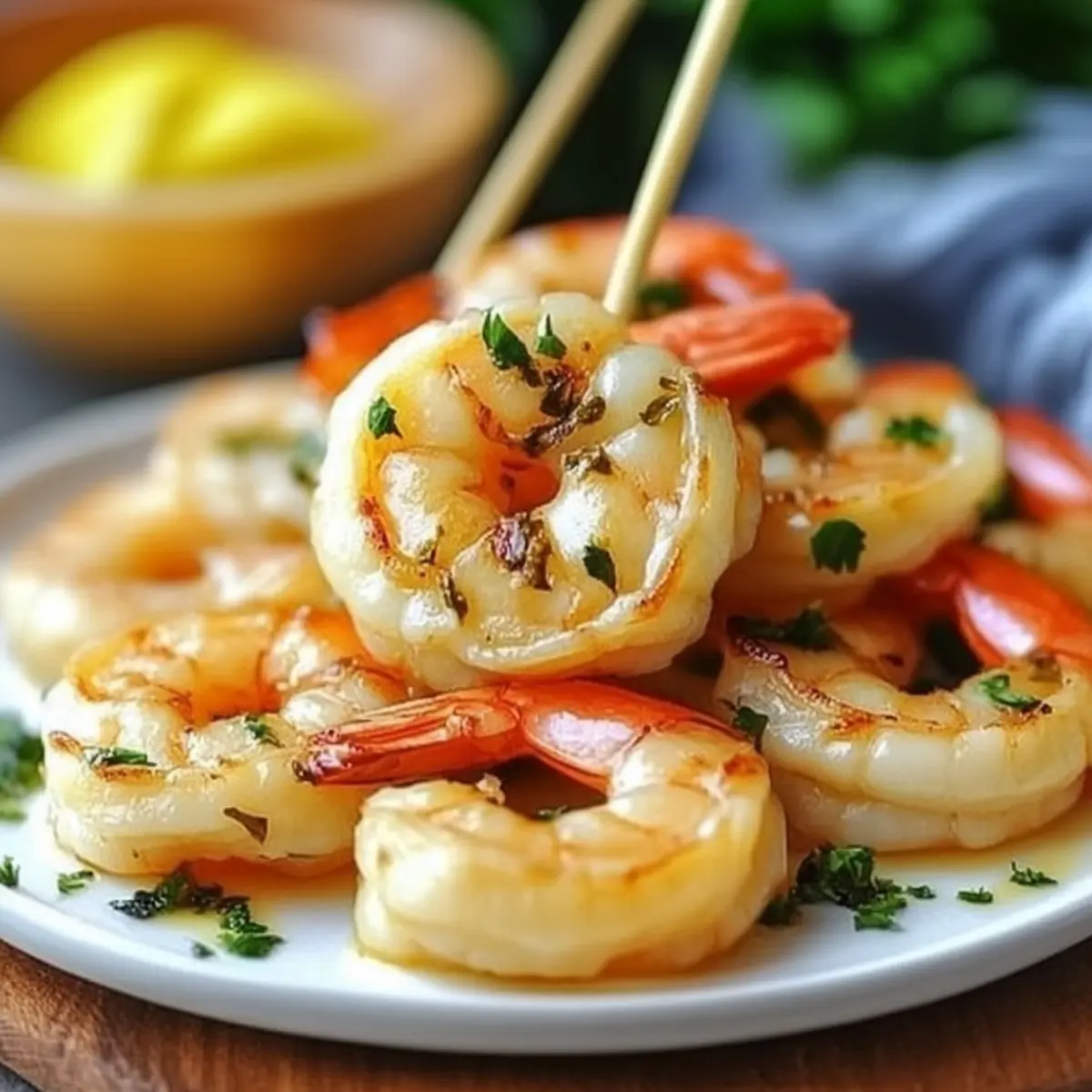 Garlic Butter Shrimp Skewers