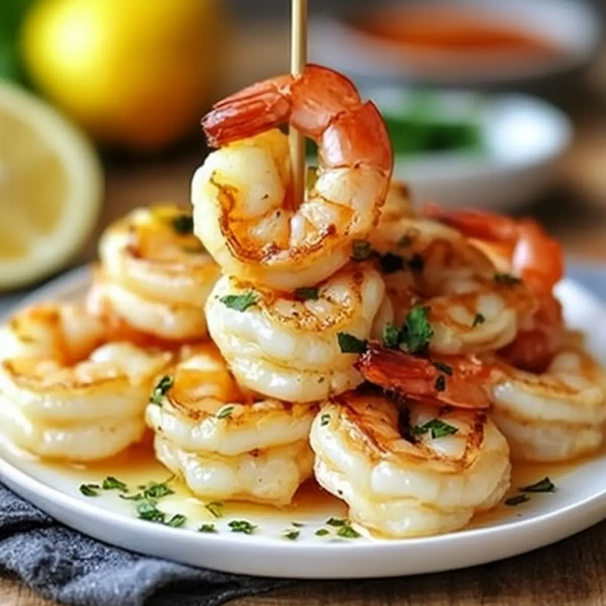 Garlic Butter Shrimp Skewers