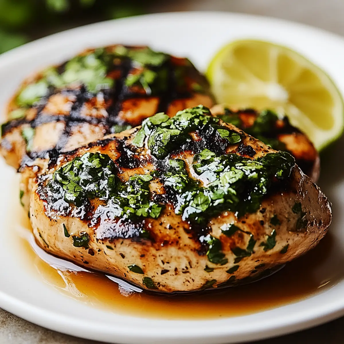 Grilled Chicken with Chimichurri Sauce