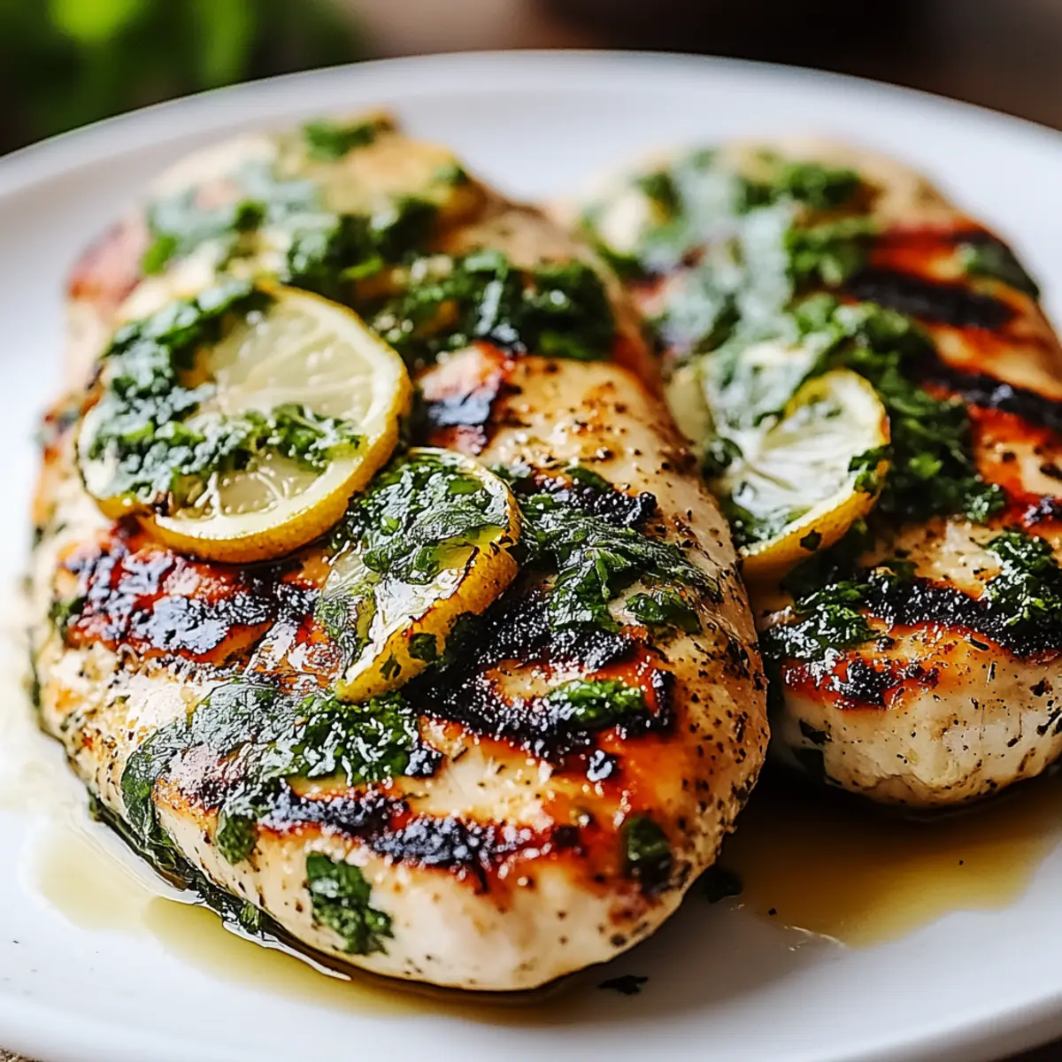 Grilled Chicken with Chimichurri Sauce