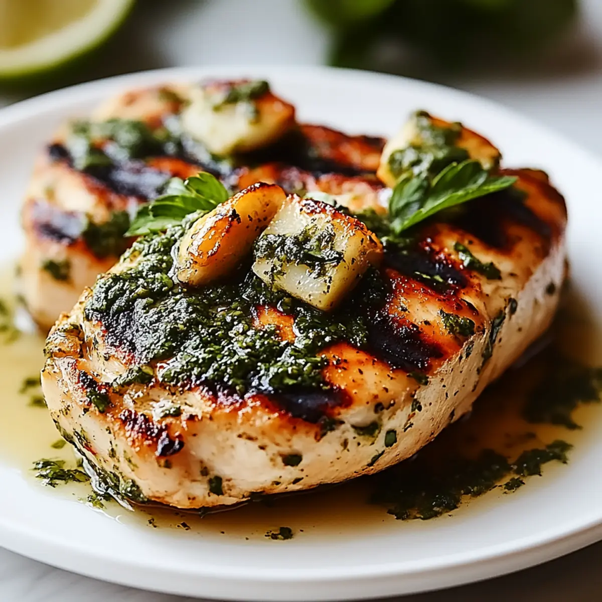 Grilled Chicken with Chimichurri Sauce