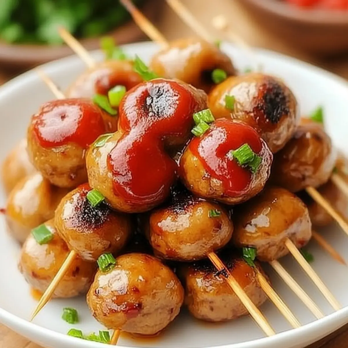 Italian Meatball Skewers