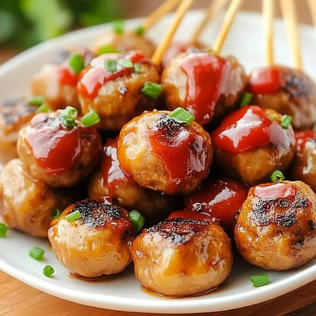 Italian Meatball Skewers