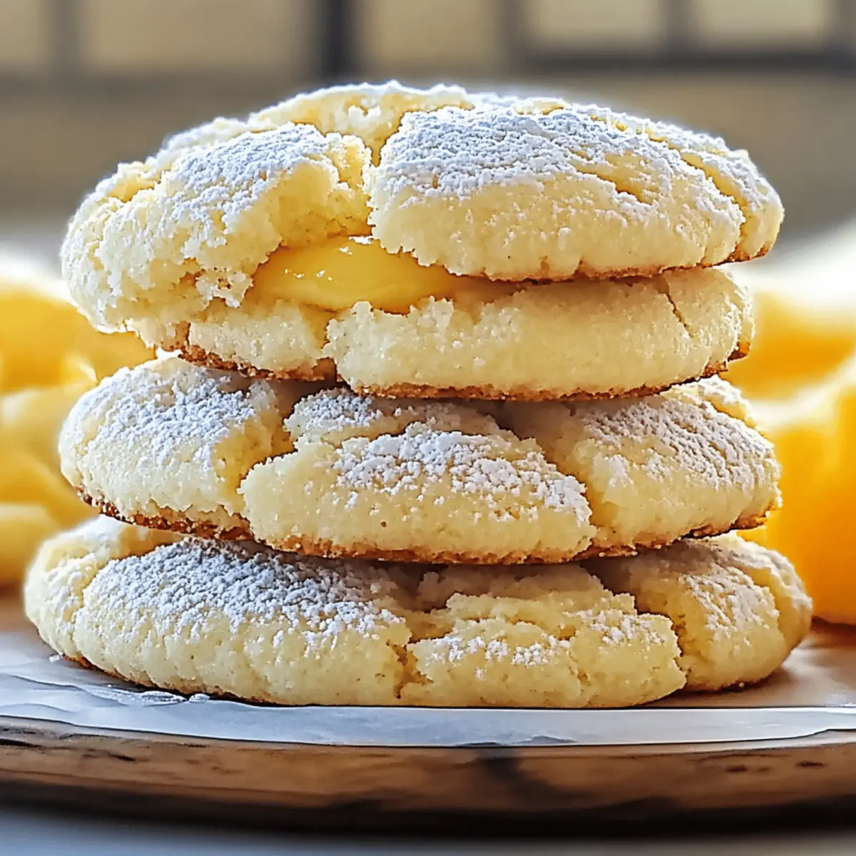 Lemon Gooey Butter Cookies