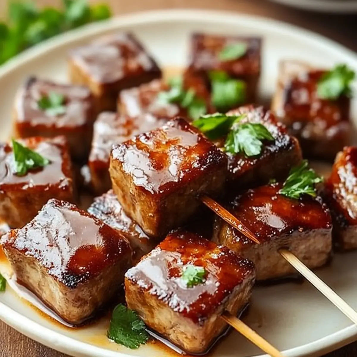Maple-Glazed Beef Skewers