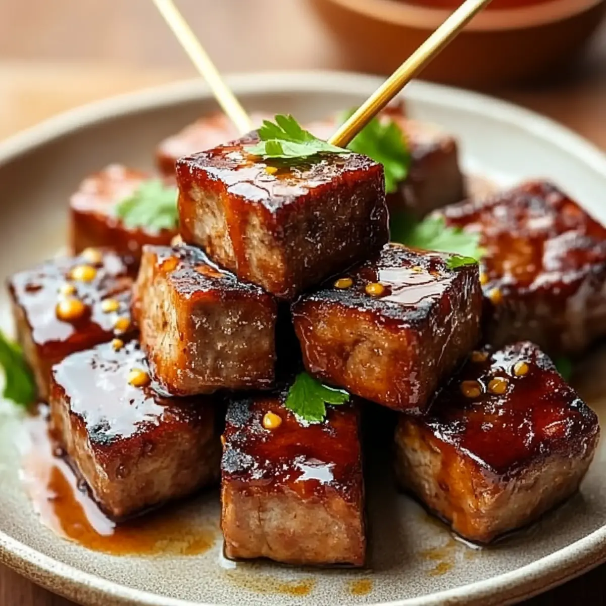 Maple-Glazed Beef Skewers