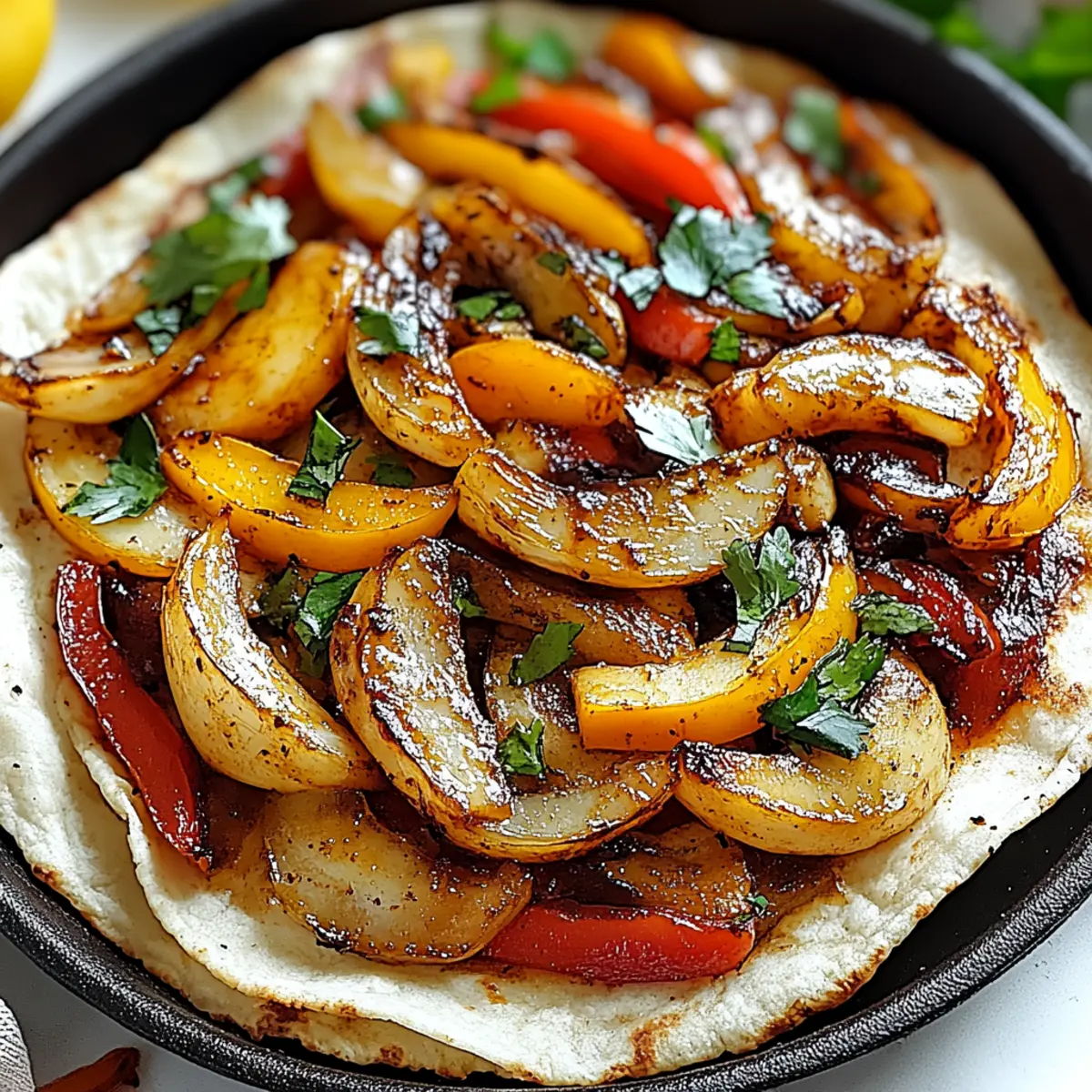 Sizzling Shrimp Fajitas