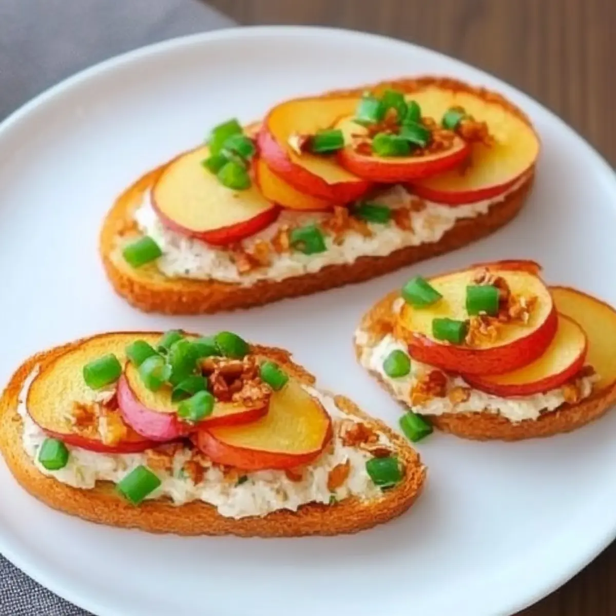 Spiced Apple Brie Crostini