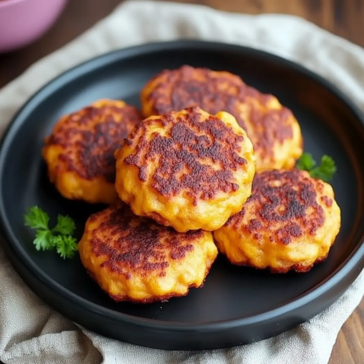 Spiced Sweet Potato Fritters