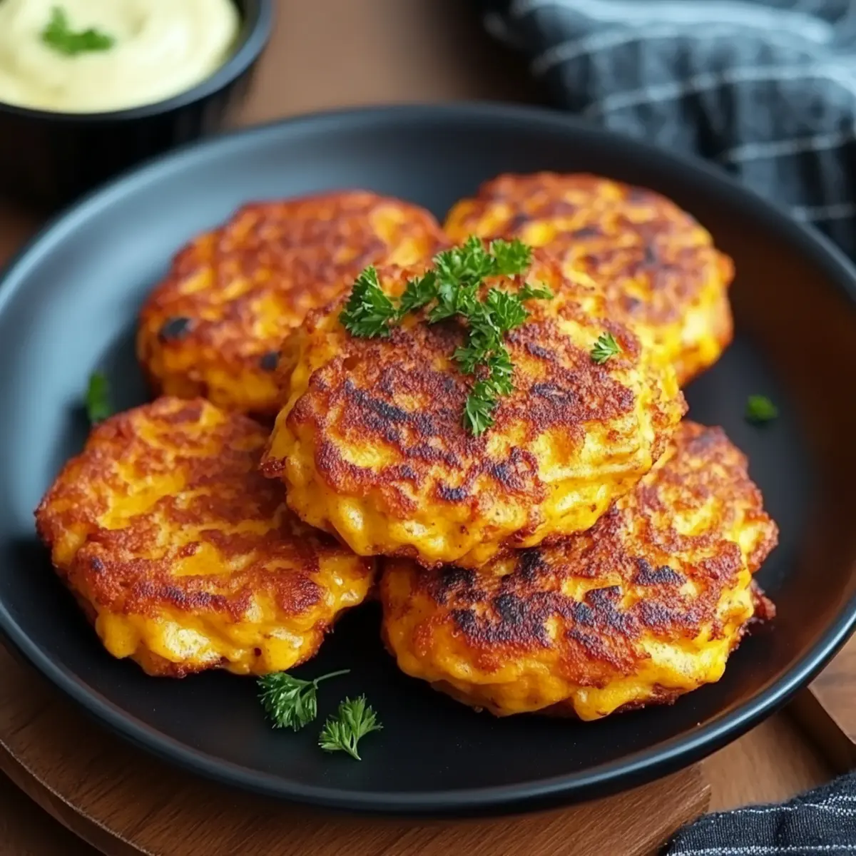 Spiced Sweet Potato Fritters