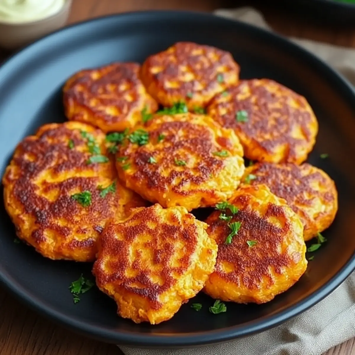 Spiced Sweet Potato Fritters