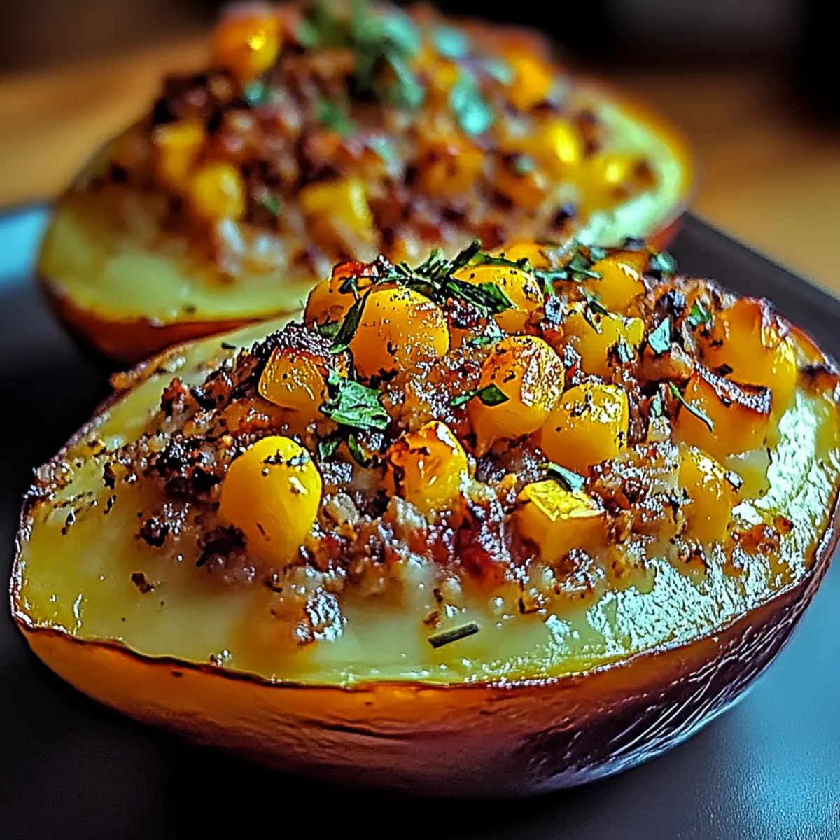 Stuffed Baked Acorn Squash