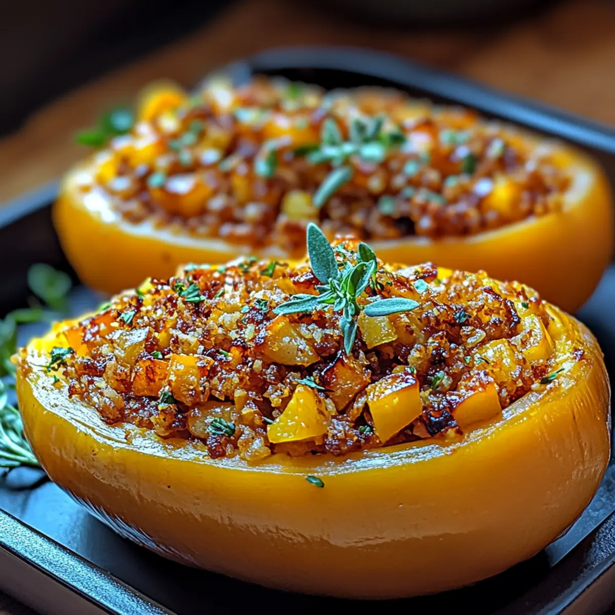 Delicious Vegan Stuffed Butternut Squash You’ll Love! 3 Vegan Stuffed Butternut Squash