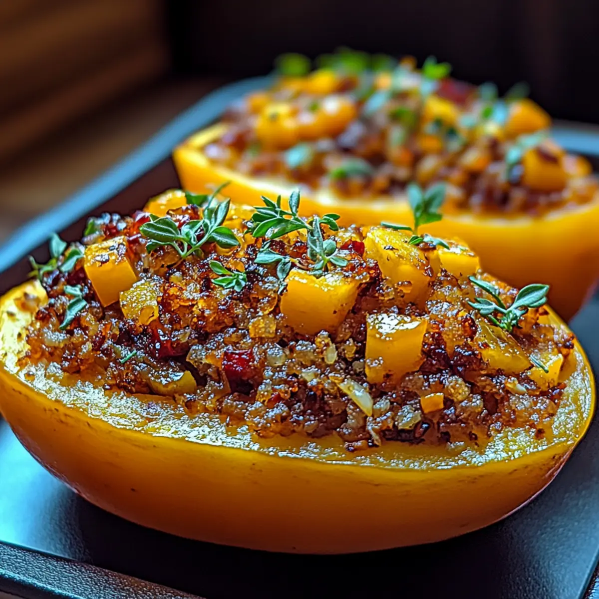 Delicious Vegan Stuffed Butternut Squash You’ll Love! 1 Vegan Stuffed Butternut Squash