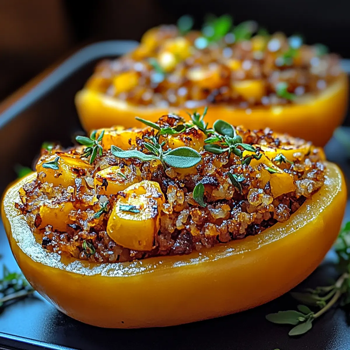 Delicious Vegan Stuffed Butternut Squash You’ll Love! 4 Vegan Stuffed Butternut Squash