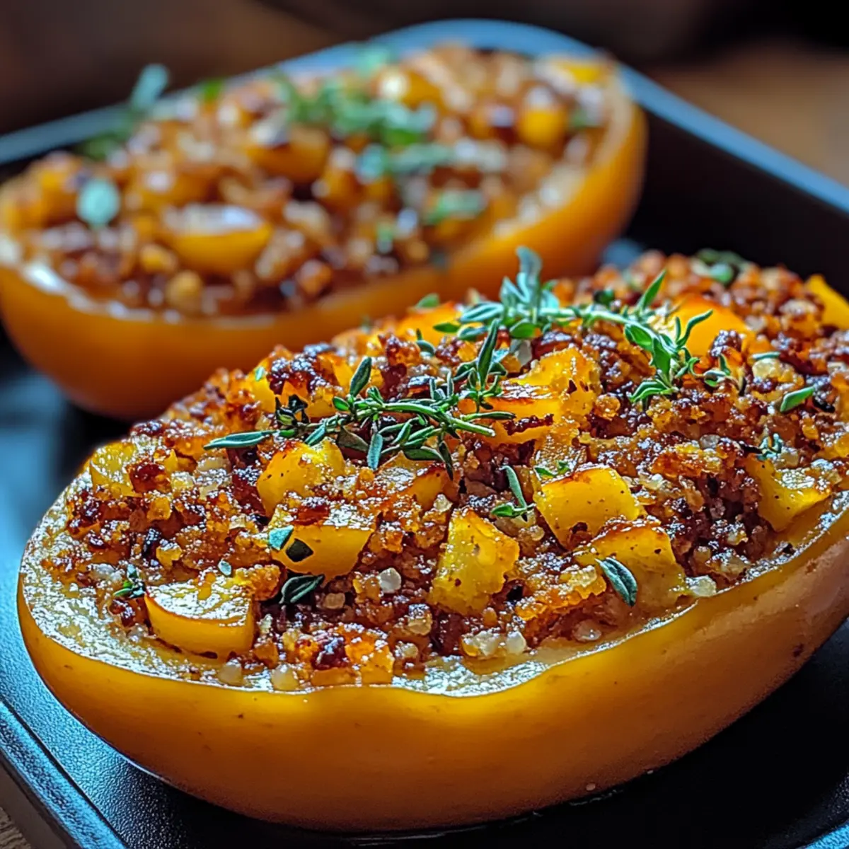 Delicious Vegan Stuffed Butternut Squash You’ll Love! 2 Vegan Stuffed Butternut Squash