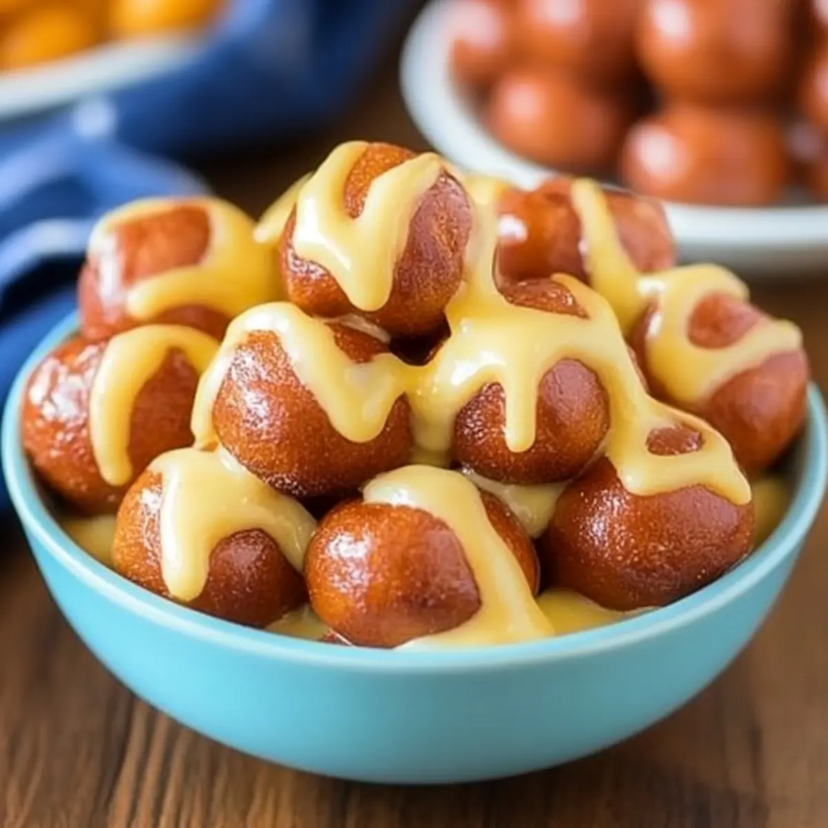 Warm Cheddar Pretzel Bites