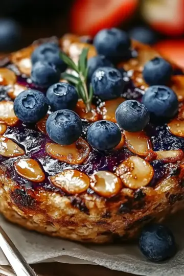 Baked Oats with Blueberries and Almonds