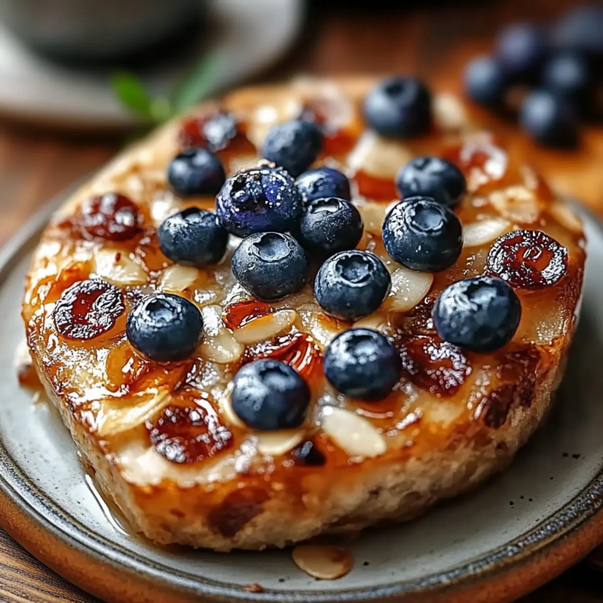 Baked Oats with Blueberries and Almonds