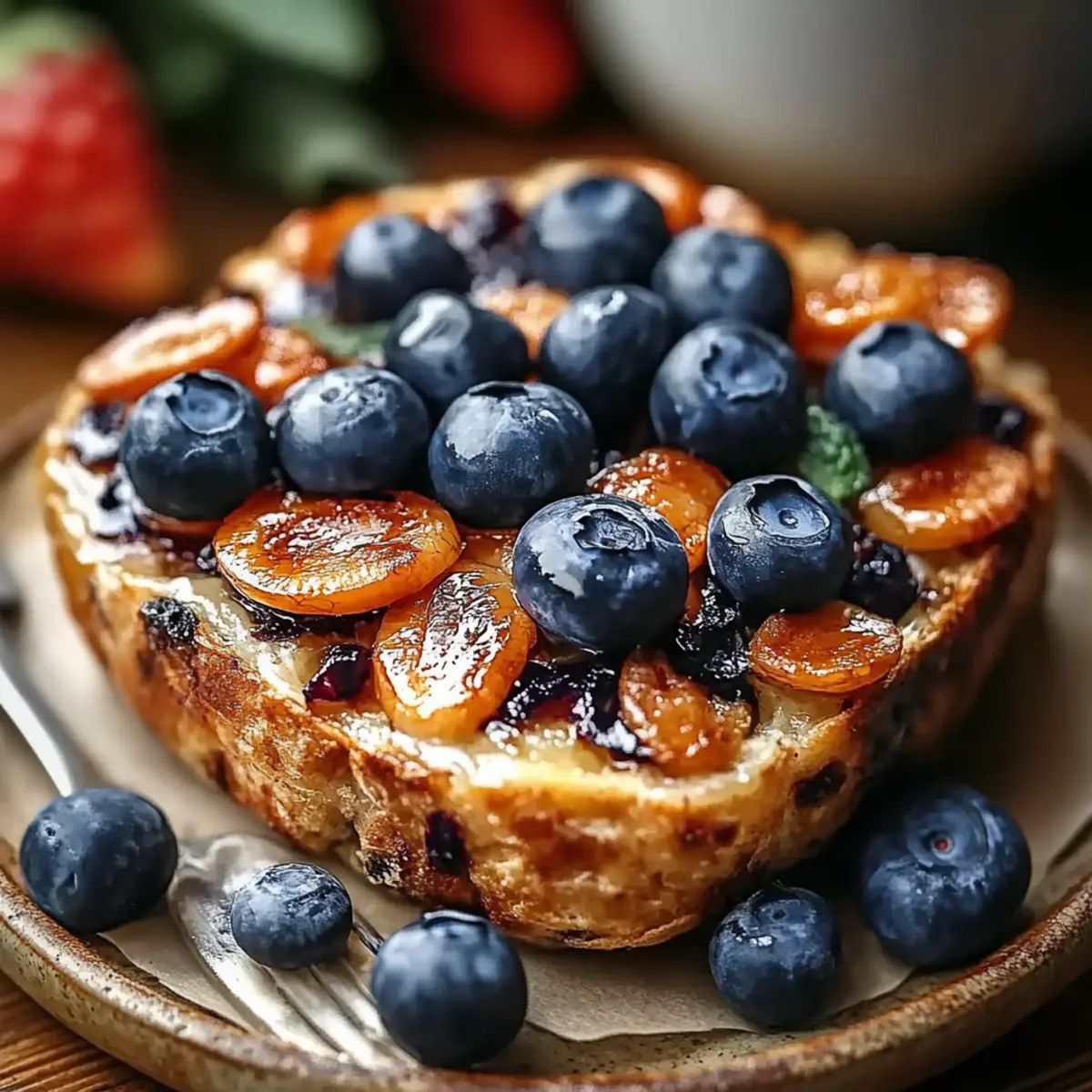 Baked Oats with Blueberries and Almonds