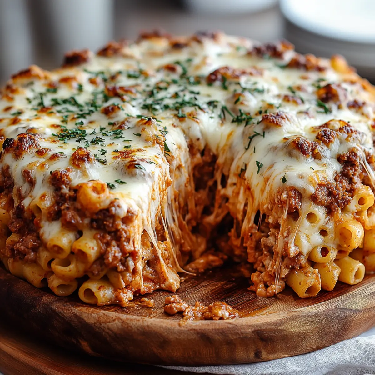 Baked Ziti with Ricotta Mozzarella