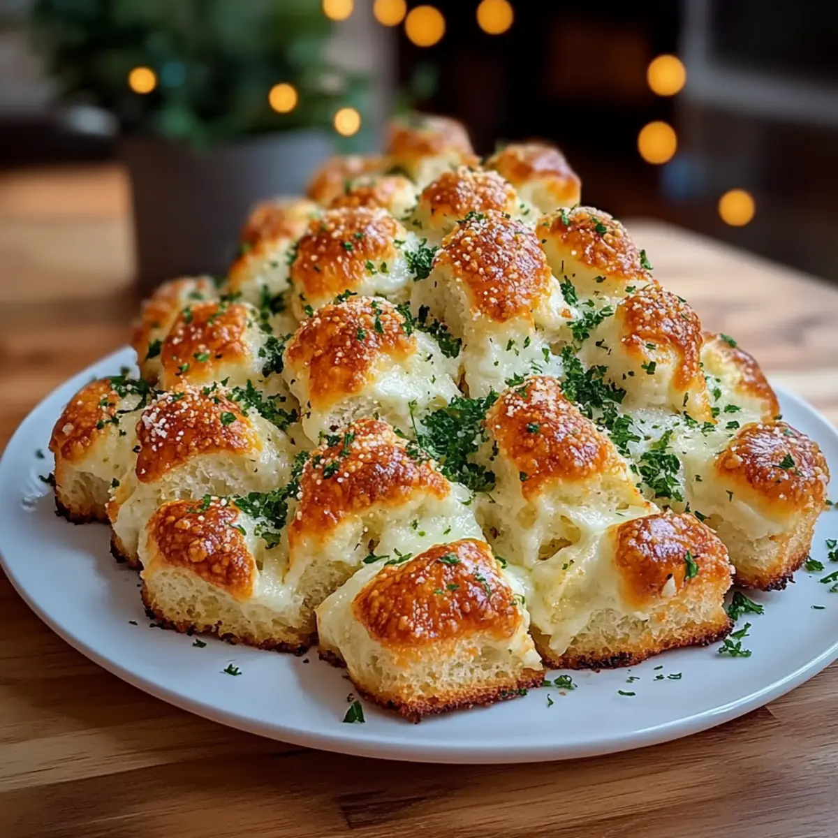 Cheesy Christmas Tree Bread