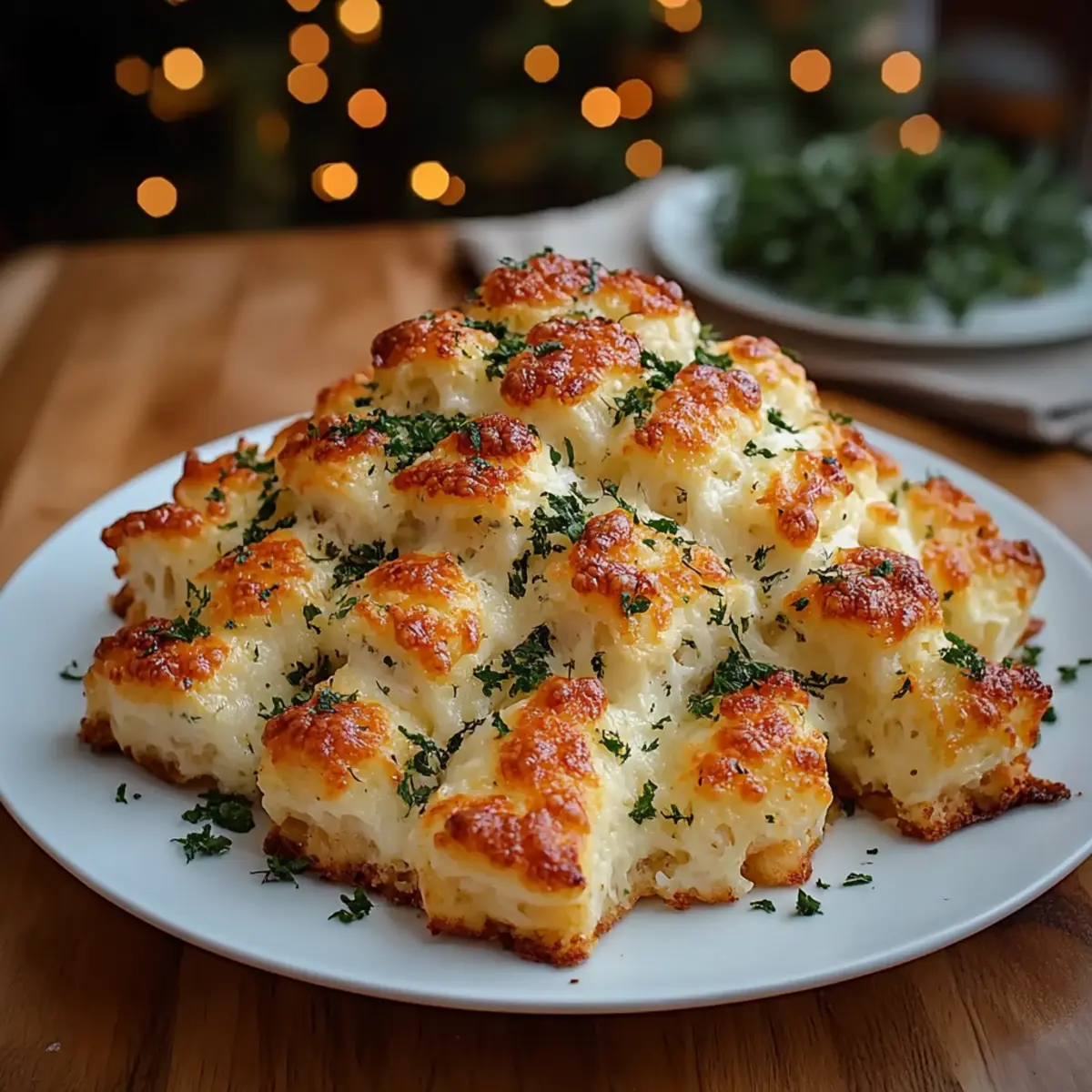 Cheesy Christmas Tree Bread