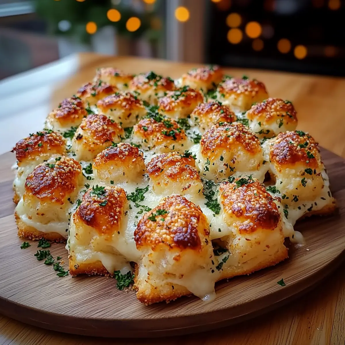 Cheesy Christmas Tree Bread