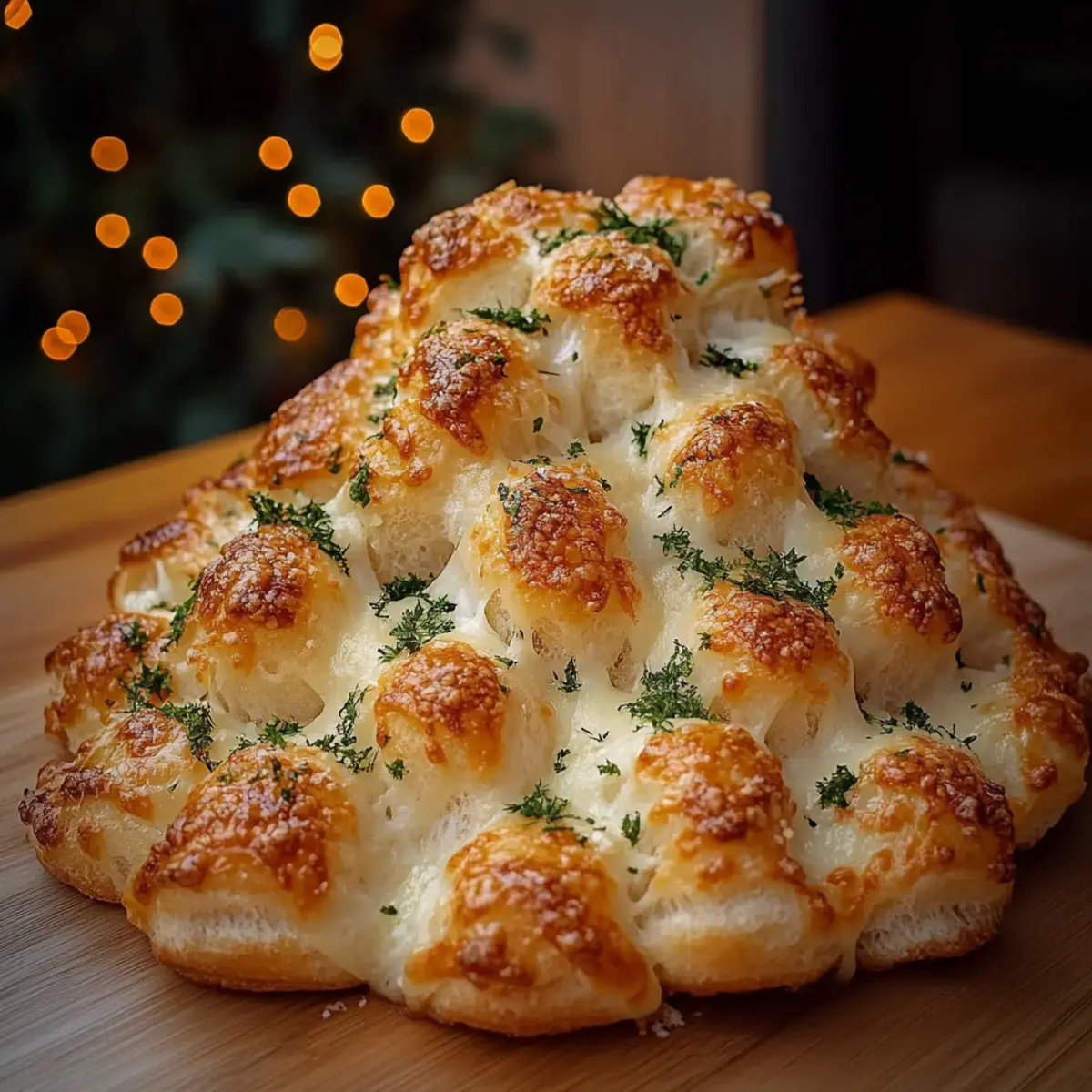 Cheesy Christmas Tree Bread