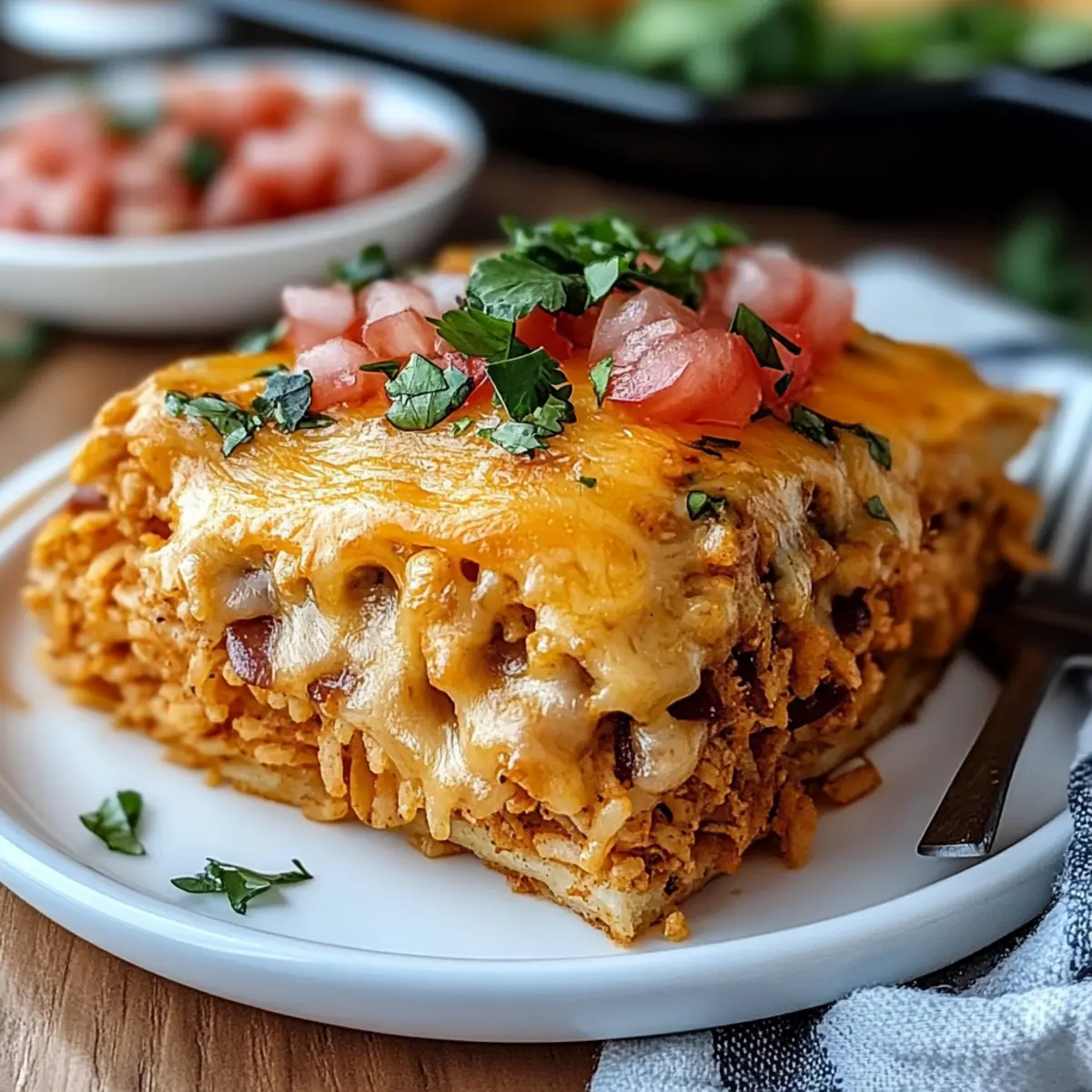 Chicken Enchilada Rice Casserole