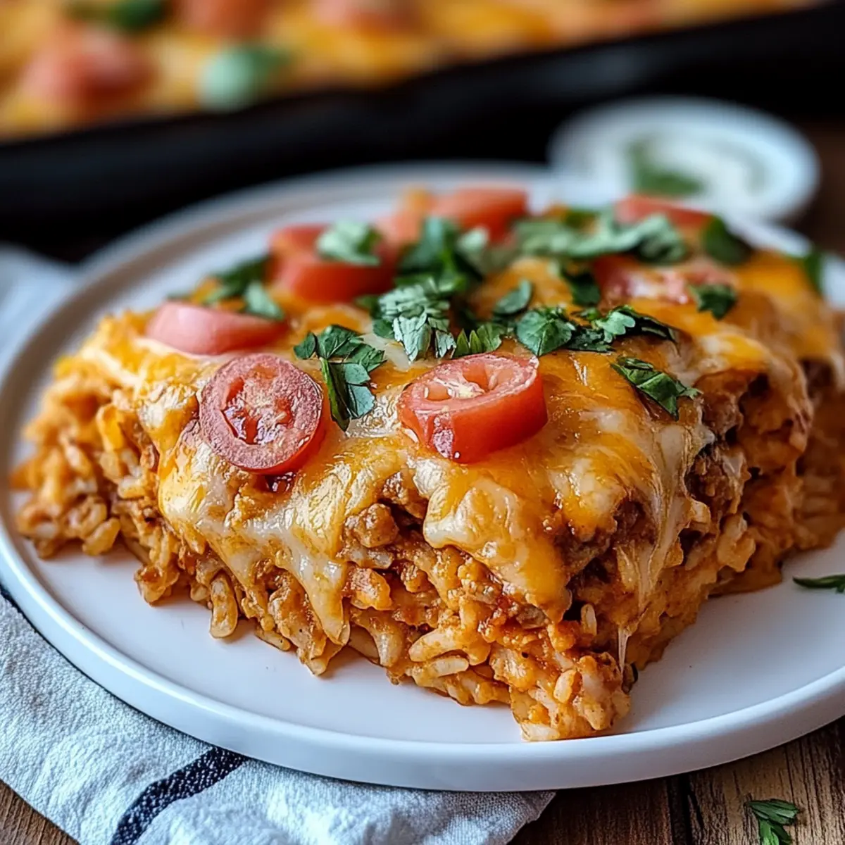 Chicken Enchilada Rice Casserole
