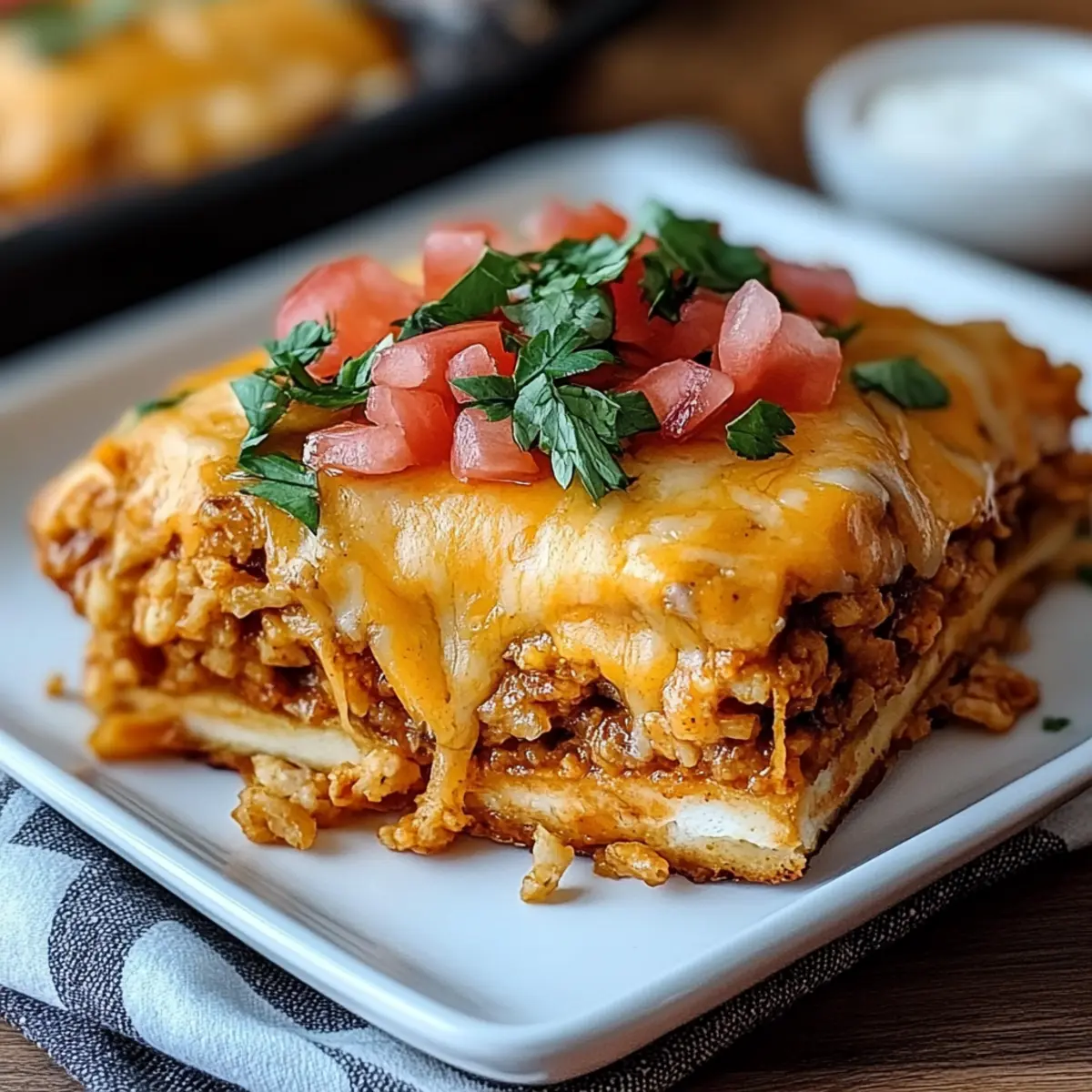 Chicken Enchilada Rice Casserole