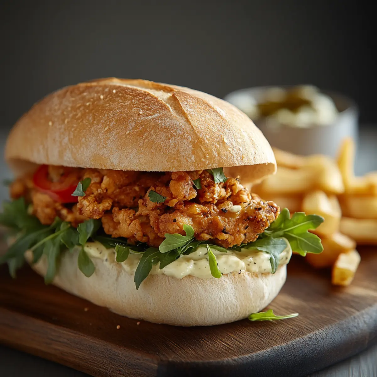 Chicken and Fries Stuffed Buns