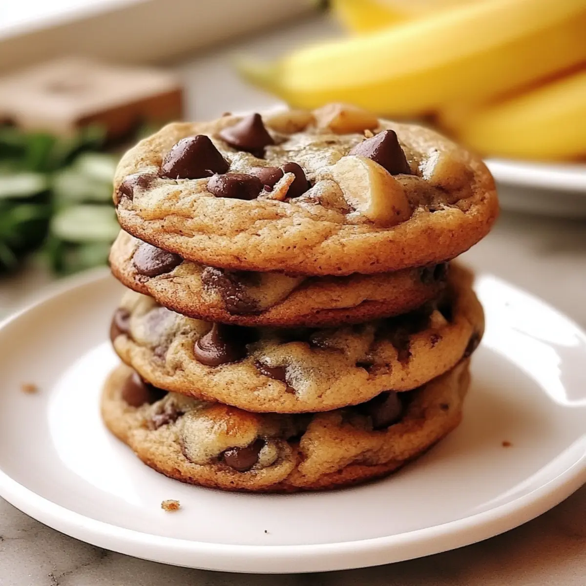 Chocolate Chip Banana Bread Cookies