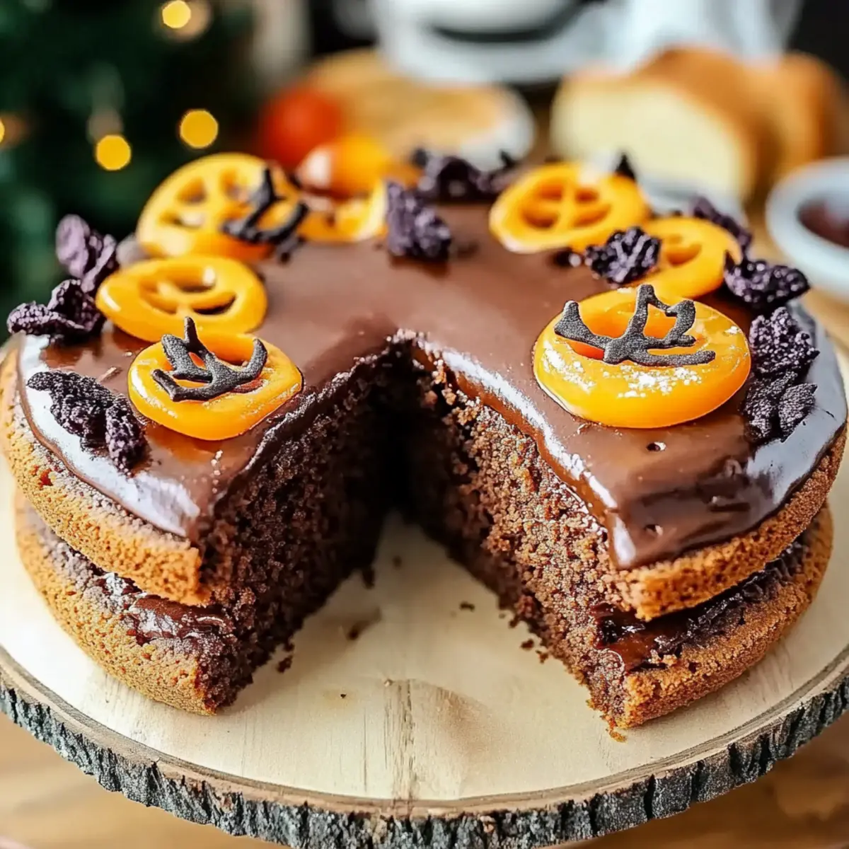 Chocolate Orange Reindeer Cake