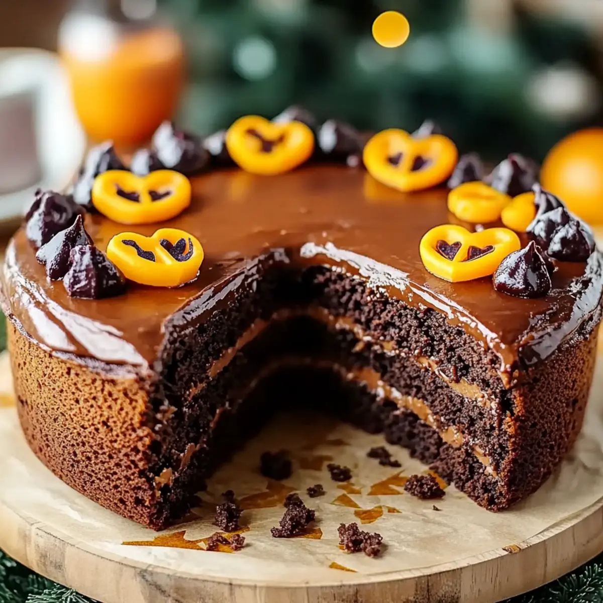 Chocolate Orange Reindeer Cake