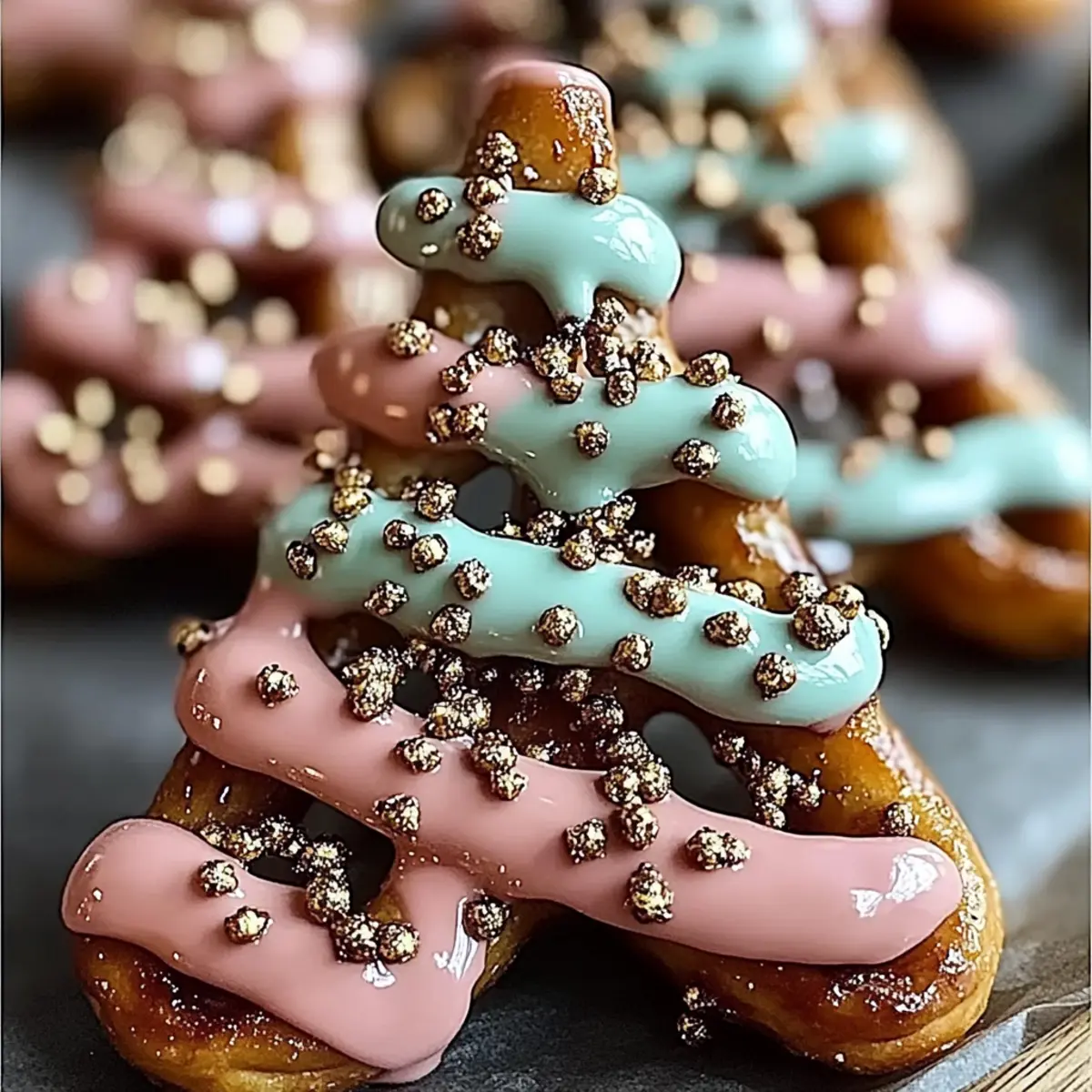 Chocolate Pretzel Trees