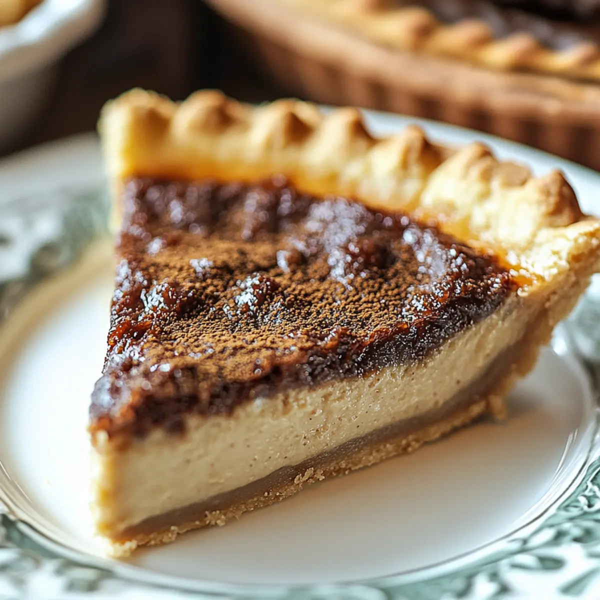 Christmas Chocolate Chess Pie