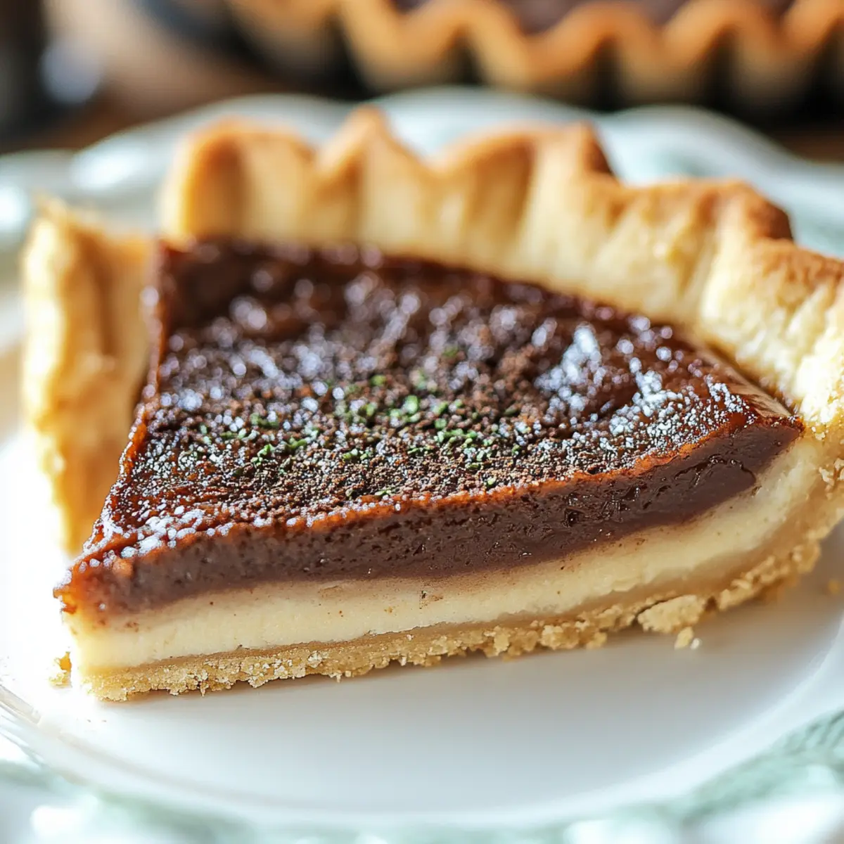 Christmas Chocolate Chess Pie