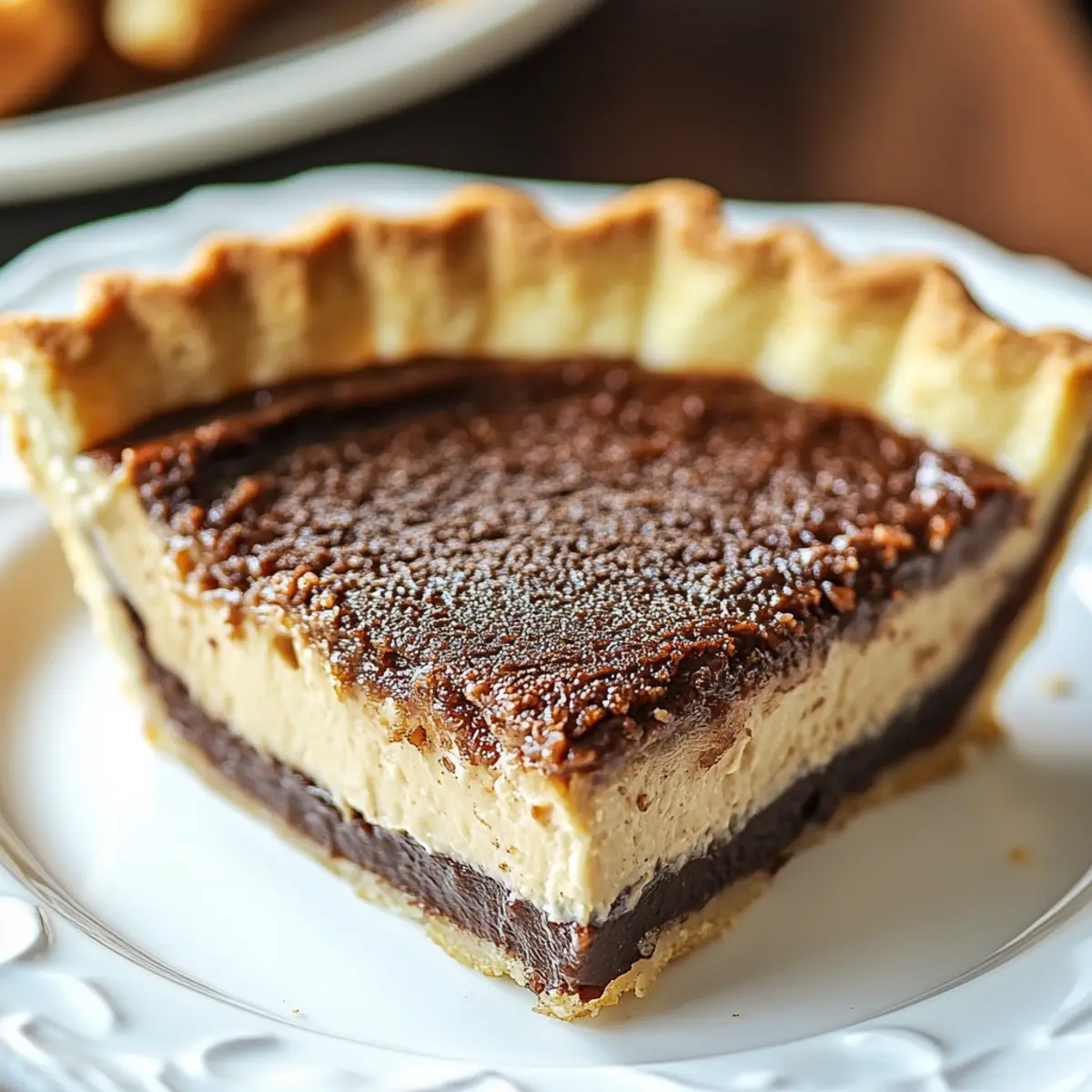 Christmas Chocolate Chess Pie