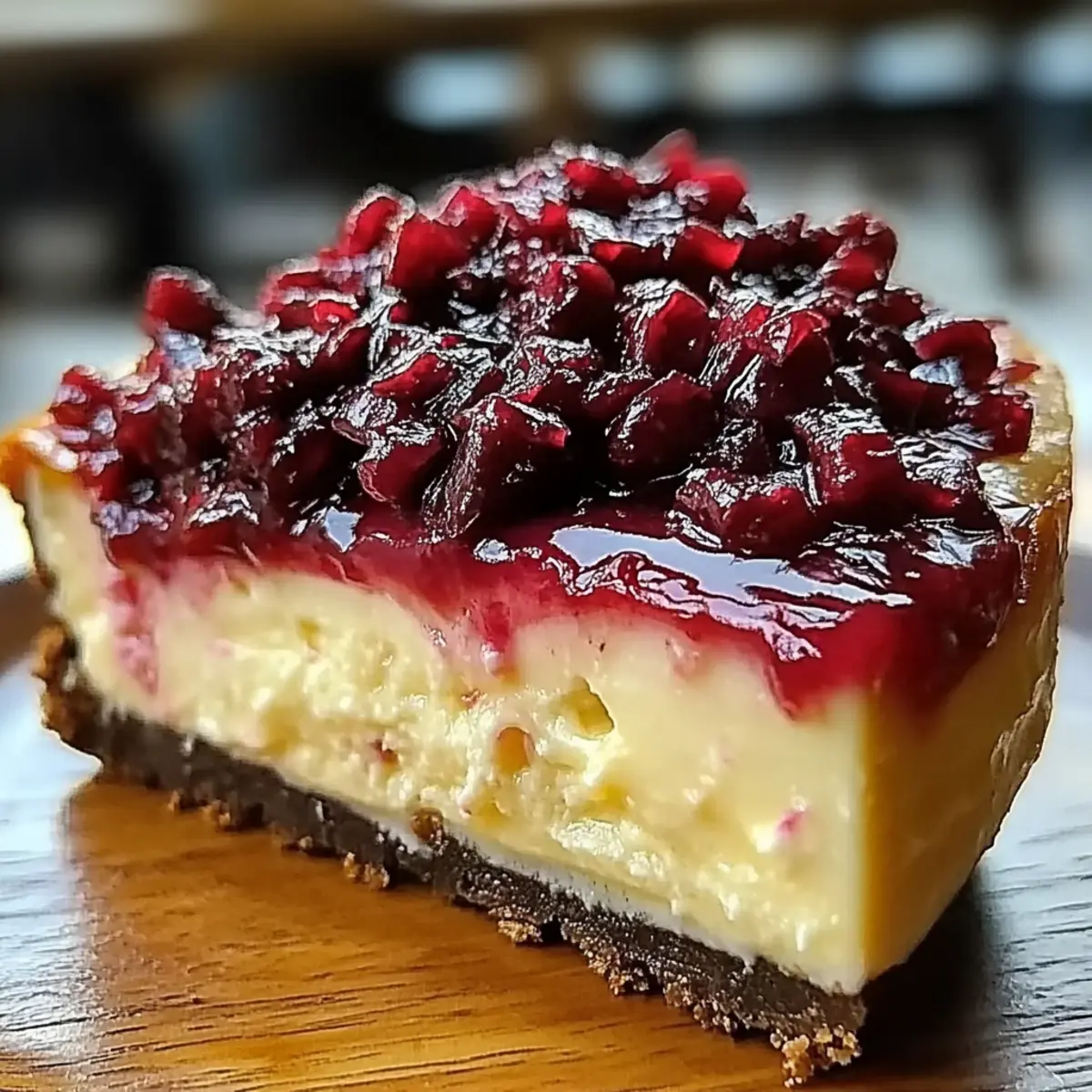 Christmas Cranberry Jam White Chocolate Mousse