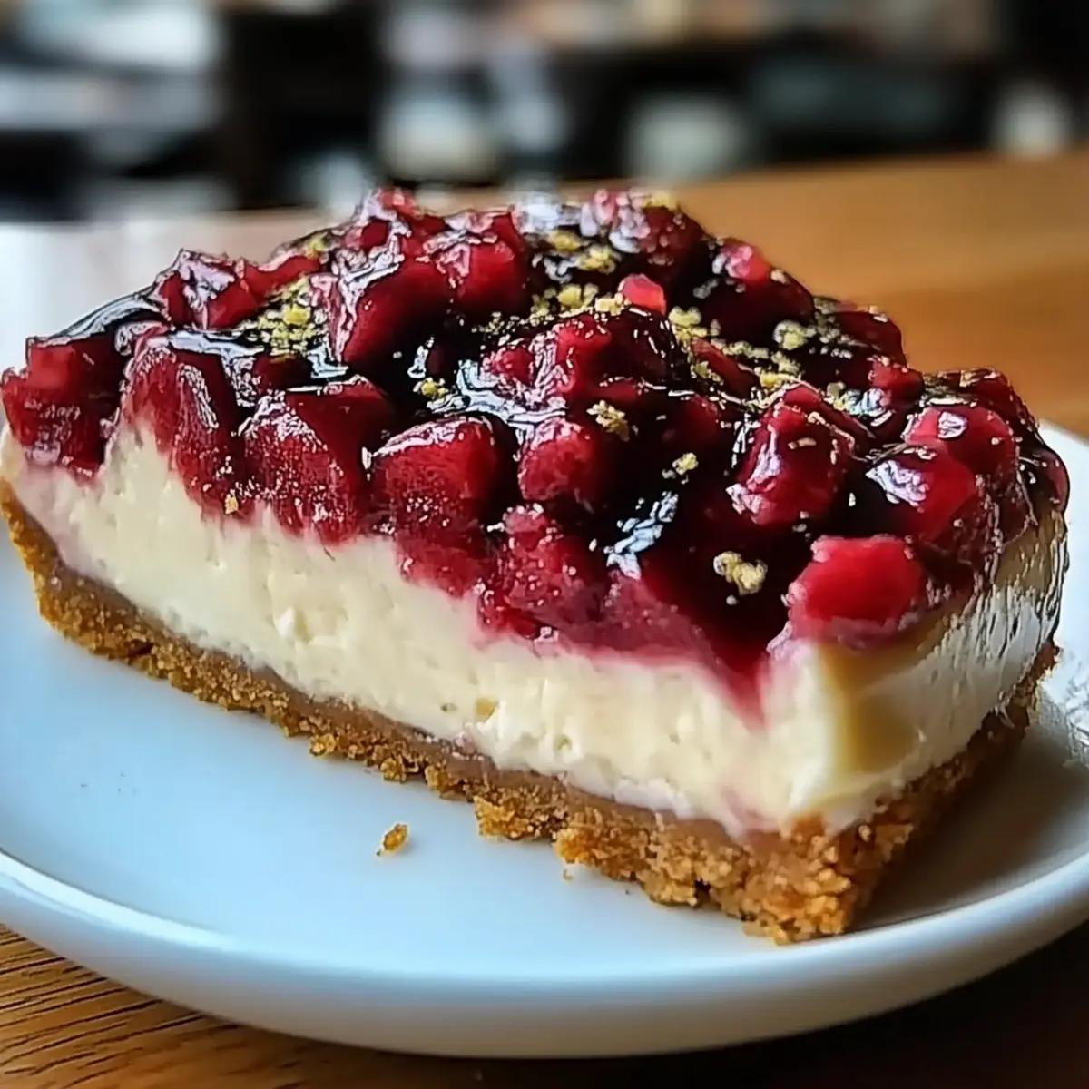 Christmas Cranberry Jam White Chocolate Mousse