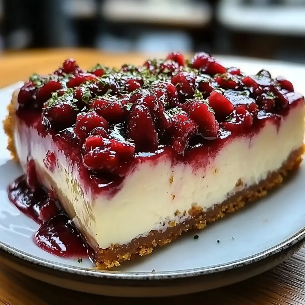 Christmas Cranberry Jam White Chocolate Mousse