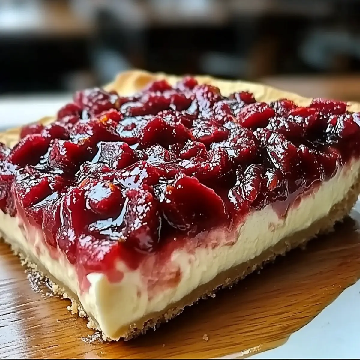 Christmas Cranberry Jam White Chocolate Mousse